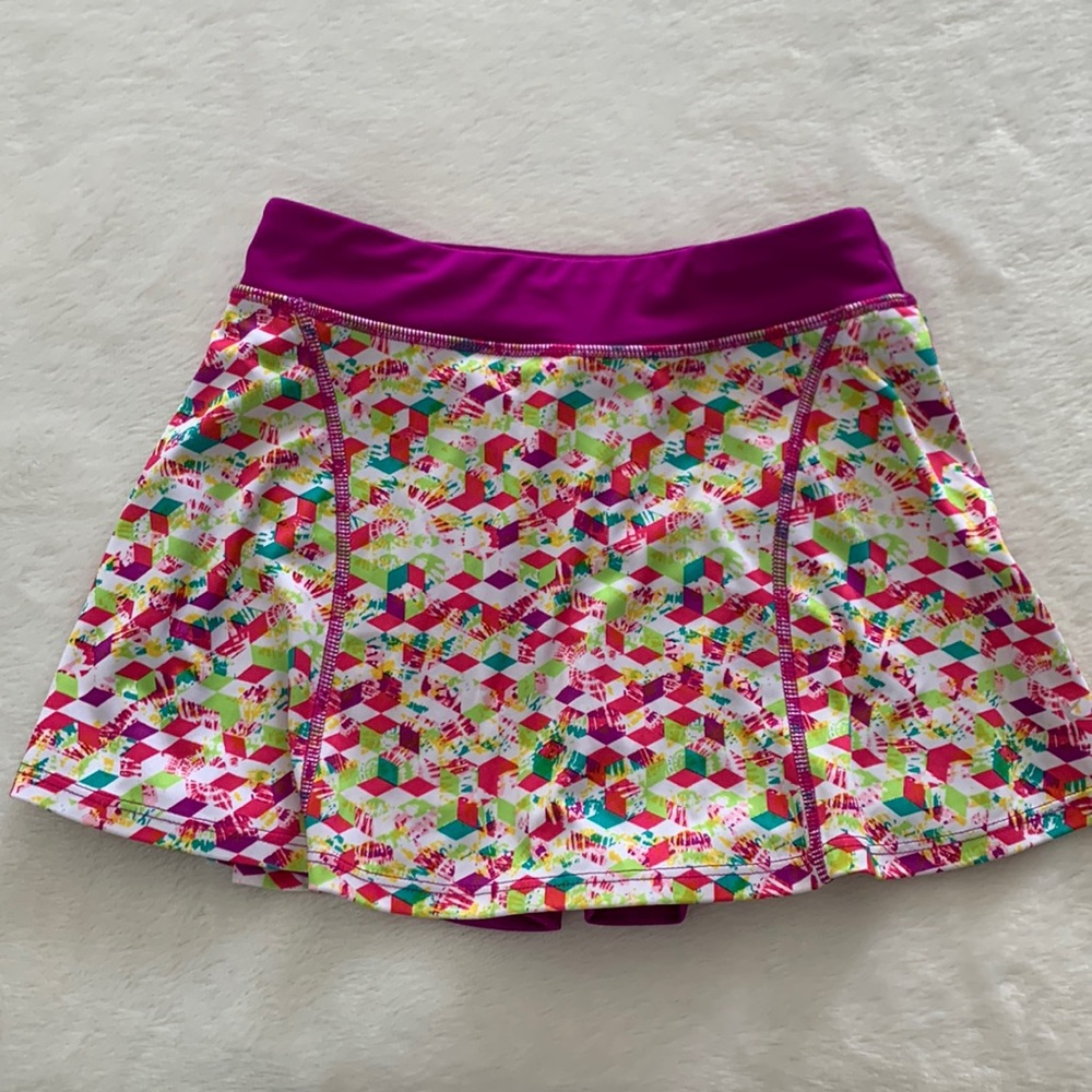 Danskin Girls Skort, Multicolored, Size M (7/8)